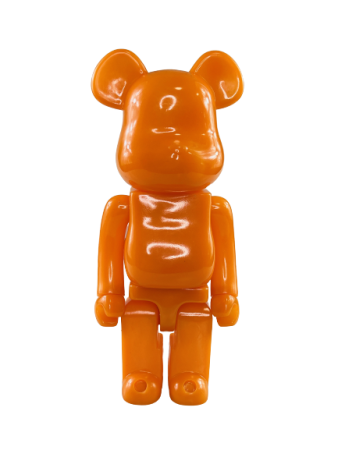 Bearbrick Однотонный (Оранжевый) 400% (28 см)