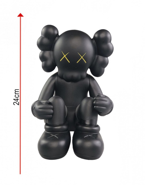 KAWS Seeing Watching Виниловая Фигурка (Черный) - 24 см KAWS Seeing Watching Виниловая Фигурка (Черный) - 24 см