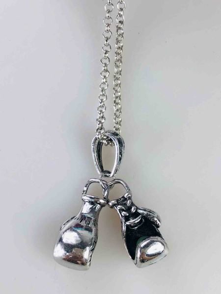 Кулон-підвіска “Боксерські рукавиці” для геймерів — ігровий металевий амулет на ланцюжку