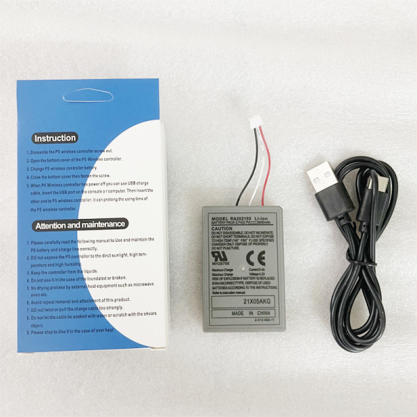 PS5 Змінна літієва батарея контролера PS5 DualSense Акумулятор PS5 2800 мАг