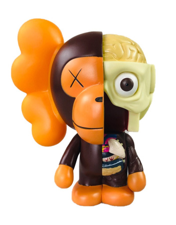 Фигурка KAWS Dissected Milo (коричневый) - 18 см