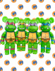 Bearbrick Черепашки Ніндзя Set (TMNT) 400% (28см)