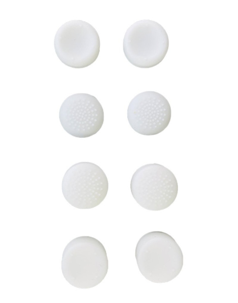 Накладки на стики универсальные для джойстика Playstation / Xbox комплект 8шт белые (PS3/PS4/PS5/Xbox360)