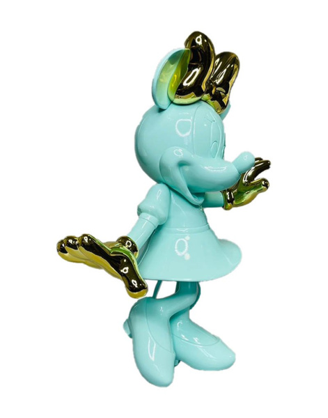 Фигурка Минни Маус Девочка (Пастельно-зеленый/золотой) 32см