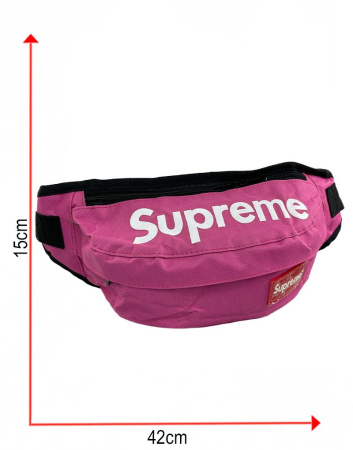 Сумка-бананка Supreme (Розовая)