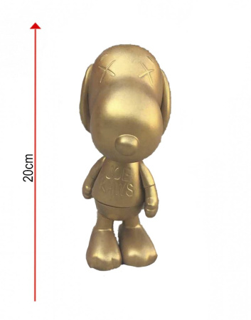 Kaws X Peanuts Snoopy Joe Kaws Виниловая Фигурка (Золотой) - 20 см