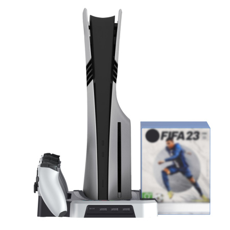 Багатофункціональна підставка-охолоджувач із підсвіткою для PS5/ Pro/ Slim – KJH-P5D-013