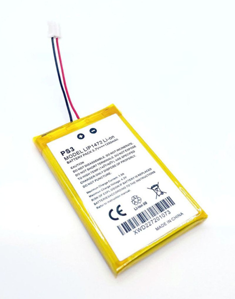 Sony PS3, аккумуляторная батарея DualShock 3, основная батарея 3,7 В, 1200 мАч