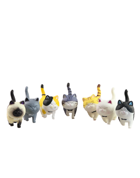 Фигурка 7 няшных котиков 10 см