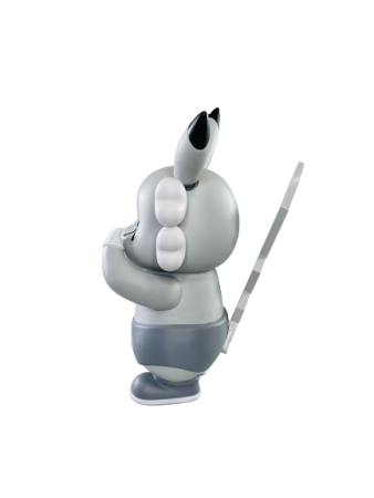 Фигурка Kaws Покемон Пикачу Серый (42 см)