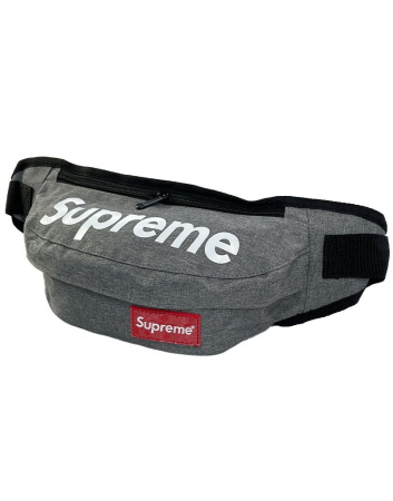 Сумка-бананка Supreme (серая)