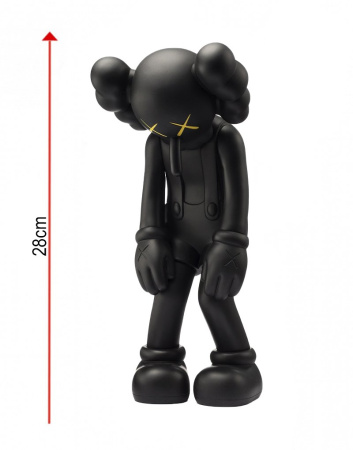 Kaws Small Lie Companion Виниловая Фигурка (Черный) - 28 см