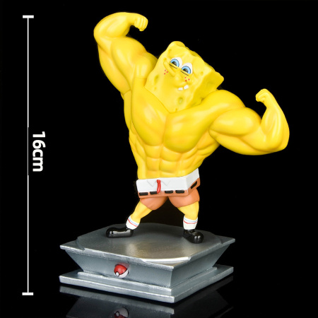 Фігурка М'яз Губка Боб Квадратні Штани SpongeBob (16 см)