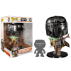 Фигурка Funko POP Мандалорец №380 Звездные войны в хромированной броне с Дитем (25 см)