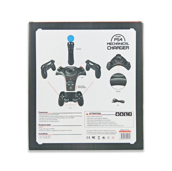 Зарядка треугольник PS4 геймпады Move (KJH PS4-29)