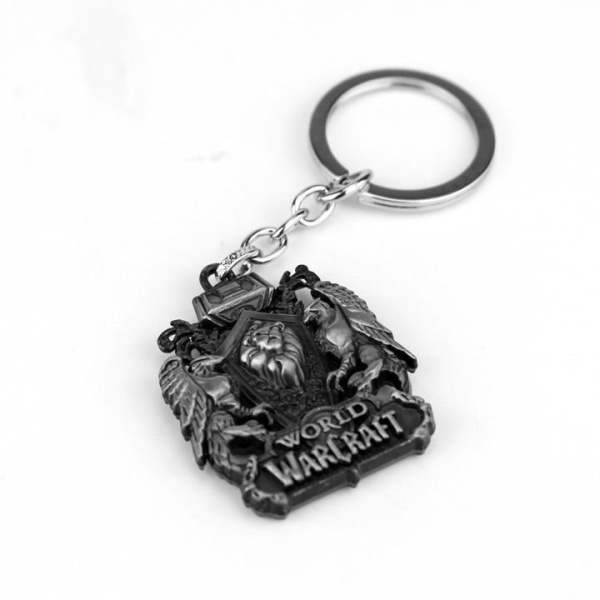 Брелок World Of Warcraft Щит Серебро