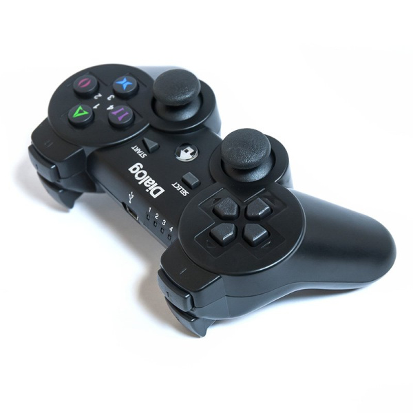 Беспроводной геймпад GP-A17RF Dialog Action - вибрация, 12 кнопок, PC USB/PS3, черный