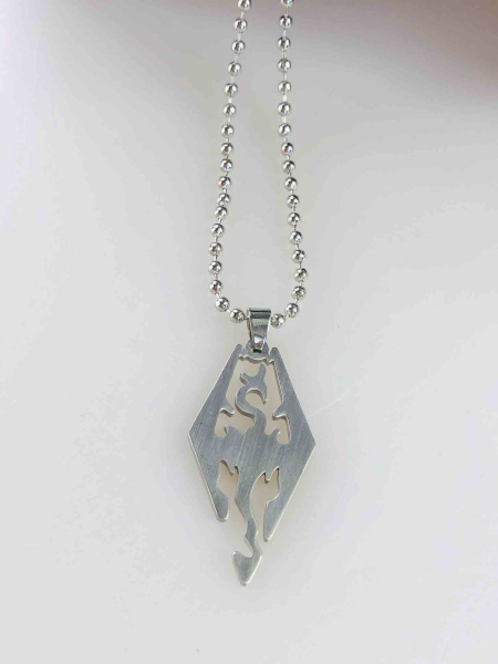 Кулон Skyrim з драконом – амулет для геймерів, підвіска The Elder Scrolls