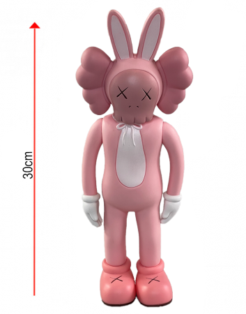 Kaws Jumbo BFF Rabbit Pink виниловая фигурка розовый заяц - 30 см