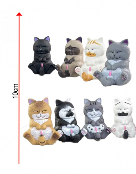 Фигурка Котик Сидячий 10 см Комплект