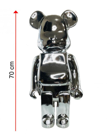 Bearbrick Silver (Серебро) 1000% (70 см)