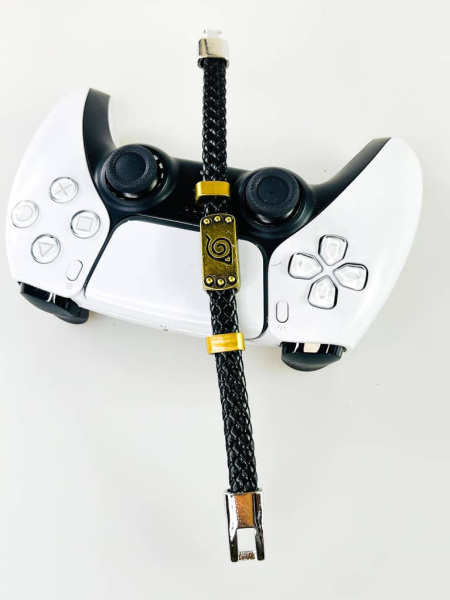 Браслет Аниме символ Наруто (Черный)