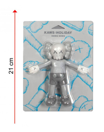 Фигурка KAWS Holiday Korea Companion Bath Toy (серый) - 21cm