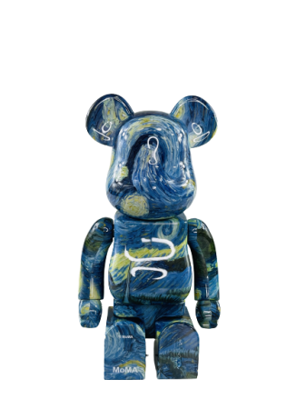 Bearbrick Винсент Ван Гог «Звездная ночь» 400% (28 см)
