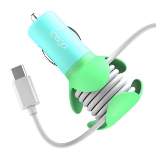 Авто зарядка Type-c 12v для Switch Lite