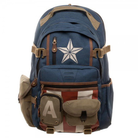 Captain America Herringbone (Капитан Америка) Рюкзак для ноутбука