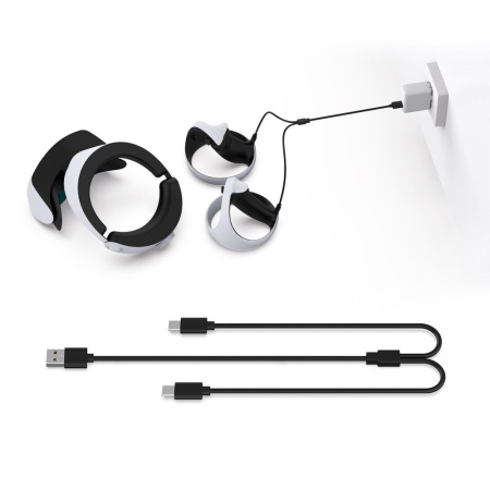 Кабель для заряджання контролера PS5 VR2 One Out Two підходить  Switch/PS5 Controller Type-C  TP5-2519