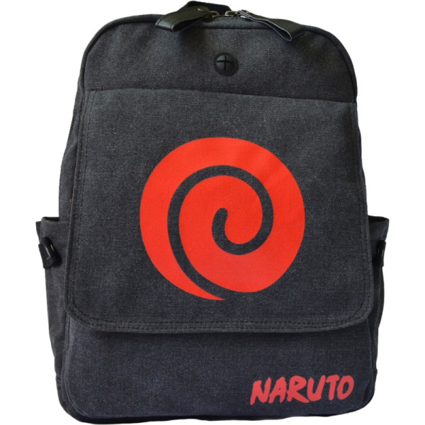 Аніме рюкзак полотняний рюкзак Наруто чорний Клан Узумаки