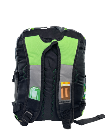 Майнкрафт Рюкзак Кирка Серо-Зеленый