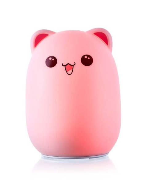 Светильник BUD BEAR Silicone LAMP КОТИК Розовые ушки