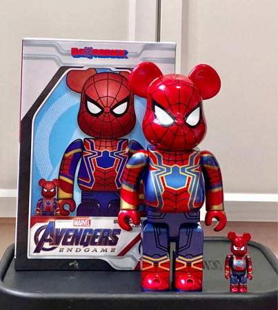 Bearbrick Iron Spider-man Avengers End Game 400% + 100% (28см+7см)