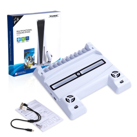 Многофункциональная подставка для PlayStation 5 DOBE TP5-0593 (Белая)