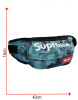 Сумка-бананка Supreme Камуфляж (Голубая)