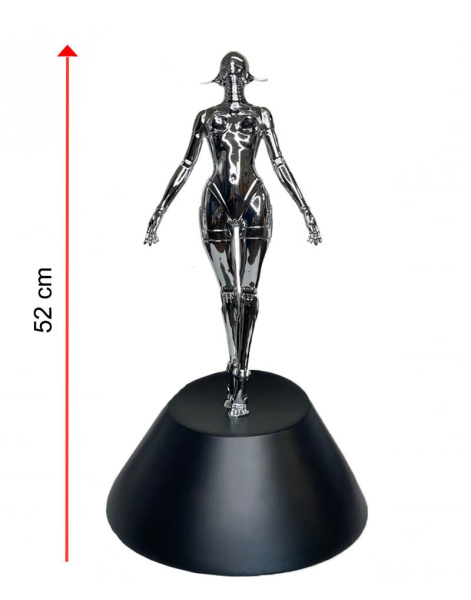 Фигурка Hajime Sorayama Sexy Robot Женщина Киборг Хромированная (52 см)