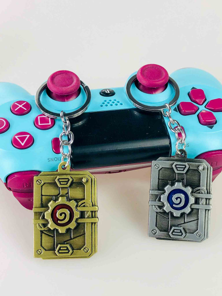 Металевий брелок Hearthstone — карта гри Blizzard (золотий / срібний)