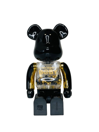 Bearbrick My First Baby Innersect (Черный) 400% (28см)