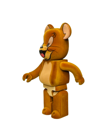 Bearbrick Том і Джеррі: Джеррі Флокі (Оксамитовий) 400% (28см)