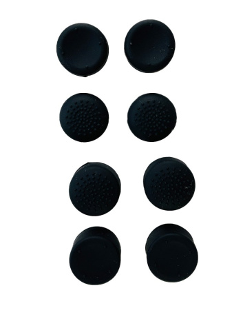 Накладки на стики универсальные для джойстика Playstation / Xbox комплект 8шт черные (PS3/PS4/PS5/Xbox360)