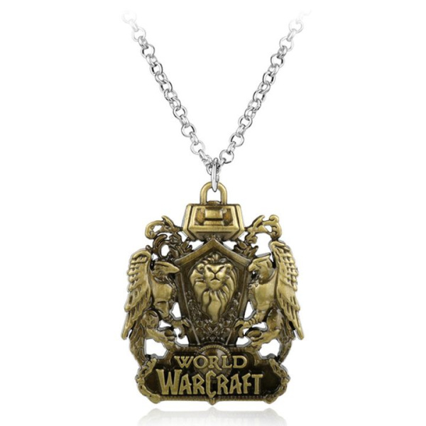 Подвеска World Of Warcraft Щит Золото