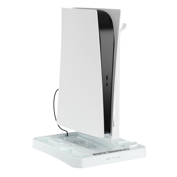 Багатофункціональна охолоджуюча підставка для PS5 / PSVR2 із зарядною базою, стійкою для дисків та тримачем для шолома