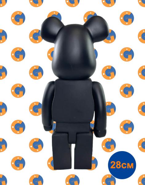 Bearbrick Чорний Матовий (28см)