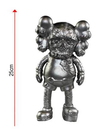 Kaws X Pushead Companion Фигурка (Серебряный) - 25см