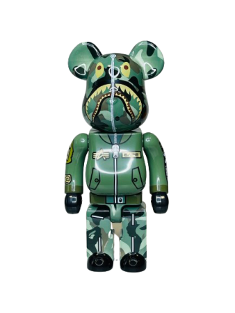 Bearbrick Bape x Alpha Pilot Joint Sound (Фігурка Бейп пілот) 400% (28см)