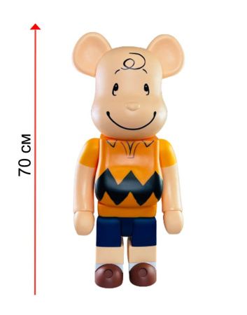 Bearbrick Чарли Браун Peanuts 1000% (70см)