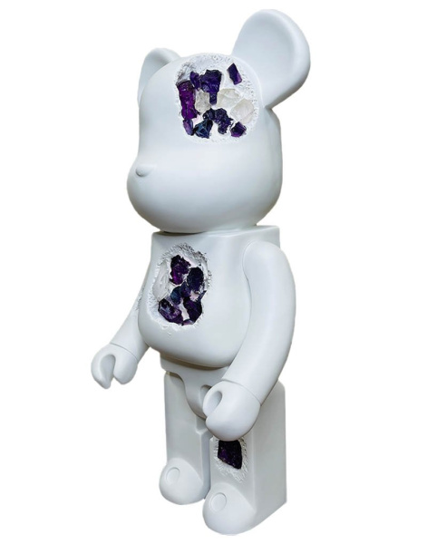 Bearbrick Art OverTurn Purple Crystal (Фиолетовый Кристалл) 1000% (70см)