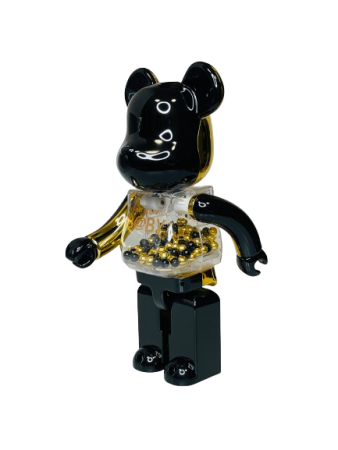 Bearbrick My First Baby Innersect (Черный) 400% (28см)